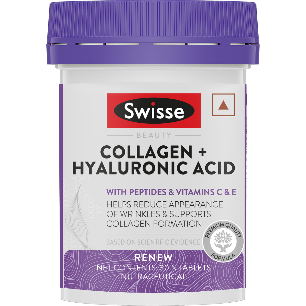 Swisse Collagen+ Hyaluronic Acid - 30 Tablets